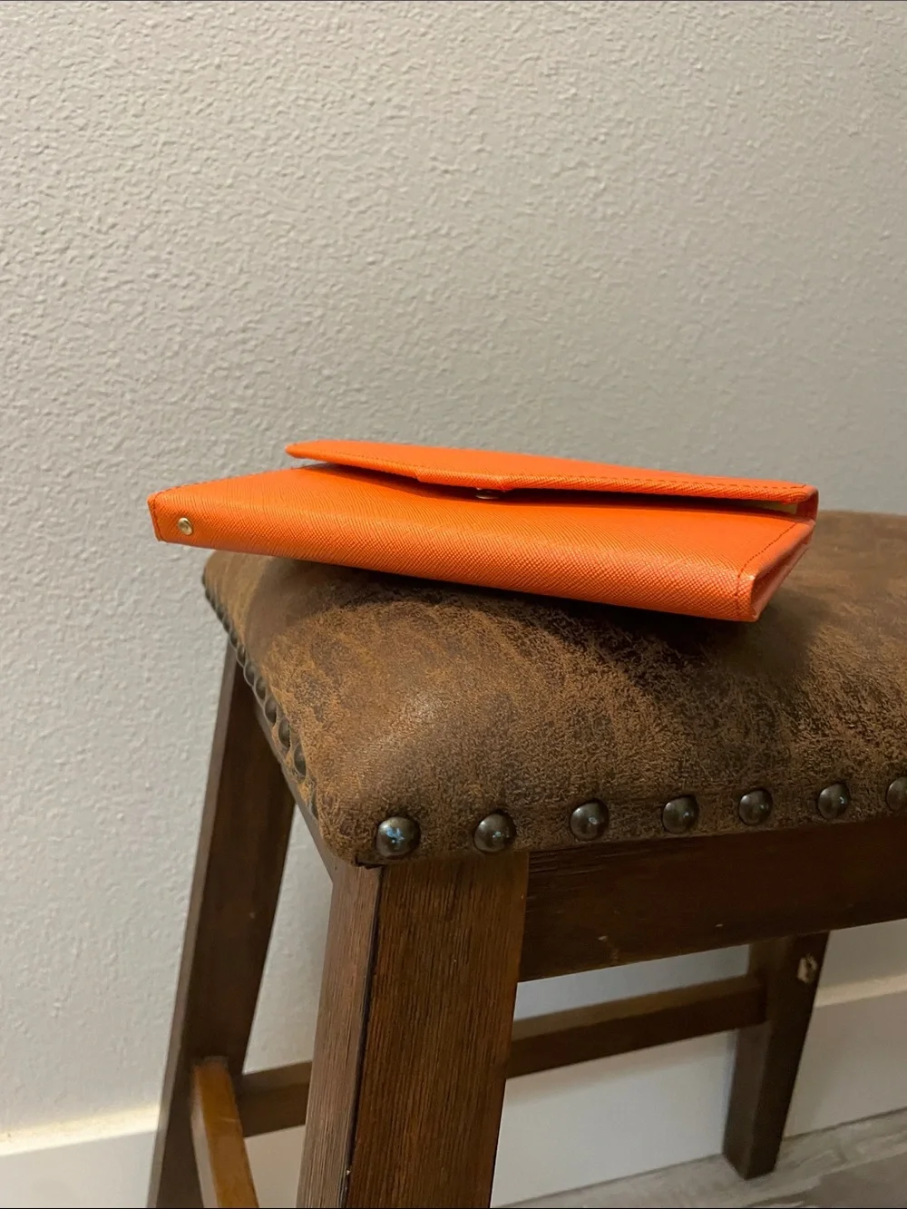 Travel wallet with RFID protection. Zoffen orange secure ID, passport, cards NEW